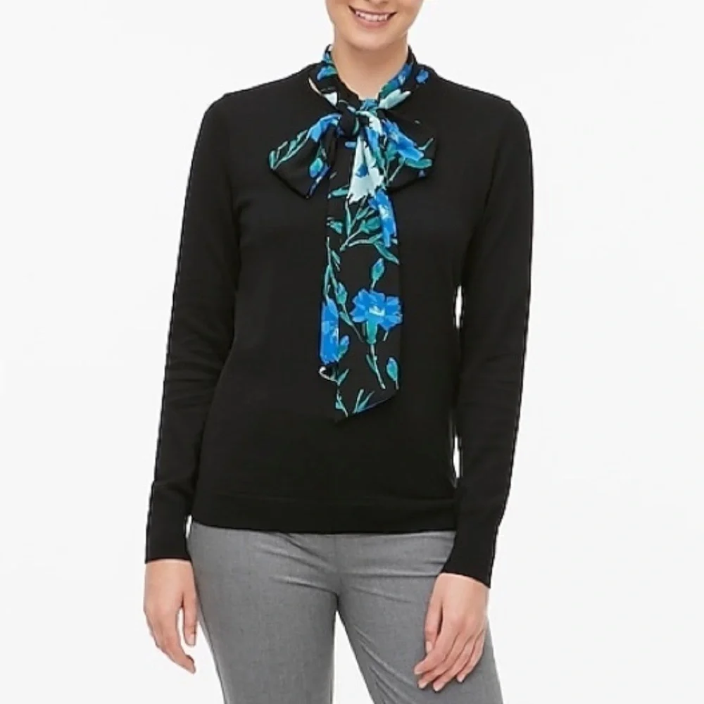 J. Crew Scarf Pullover Sweater Size XS NEW